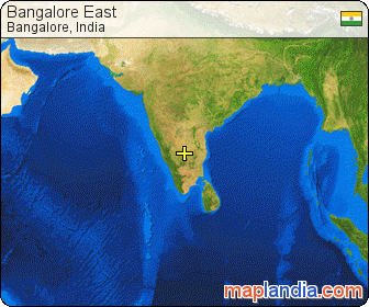 Bangalore East satellite map