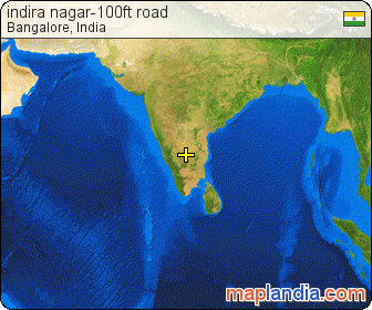 indira nagar-100ft road satellite map