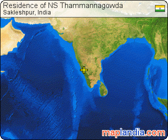 Residence of NS Thammannagowda satellite map