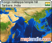 Koogo mallappa temple hill satellite map
