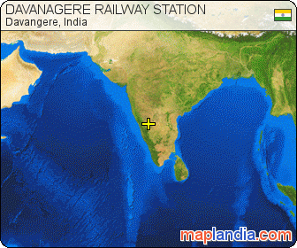 DAVANAGERE RAILWAY STATION satellite map