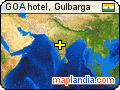 GOA hotel, Gulbarga satellite map