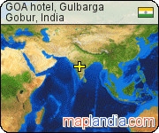 GOA hotel, Gulbarga satellite map