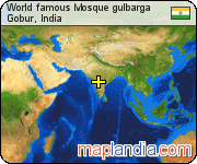 World famous Mosque gulbarga satellite map