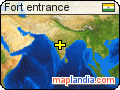 Fort entrance satellite map