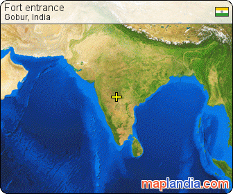 Fort entrance satellite map