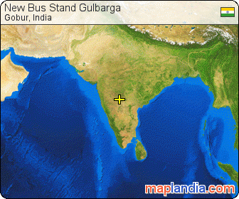 New Bus Stand Gulbarga satellite map