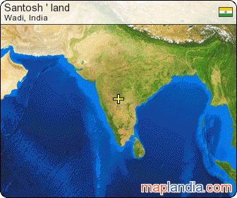 Santosh ' land satellite map