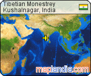 Tibetian Monestrey satellite map
