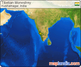 Tibetian Monestrey satellite map
