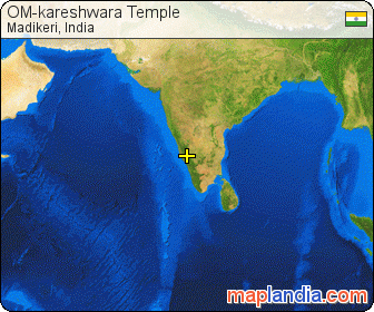 OM-kareshwara Temple satellite map
