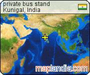 private bus stand satellite map