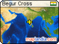 Begur Cross satellite map