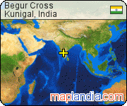 Begur Cross satellite map