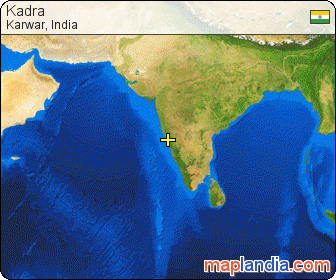 Kadra satellite map