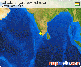 valiyakulangara devi kshetram satellite map