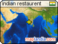 indian restaurent satellite map