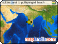 sultan canal to puthiyangadi beach satellite map