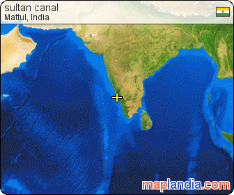 sultan canal satellite map