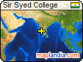Sir Syed College satellite map