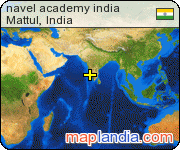 navel academy india satellite map
