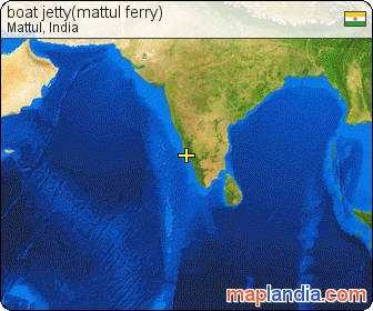 boat jetty(mattul ferry) satellite map