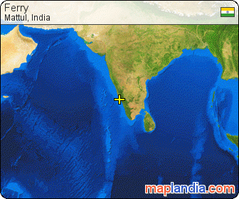 Ferry satellite map