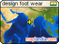 design foot wear satellite map