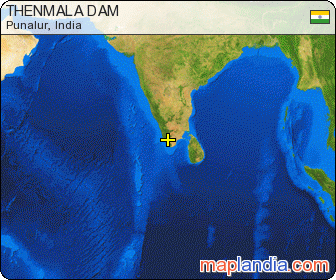 THENMALA DAM satellite map