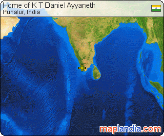 Home of K T Daniel Ayyaneth satellite map