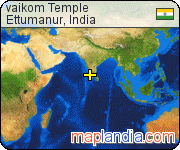 vaikom Temple satellite map