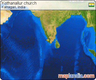 Kothanallur church satellite map