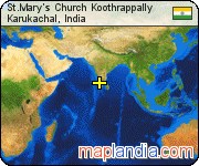 St.Mary's Church Koothrappally satellite map