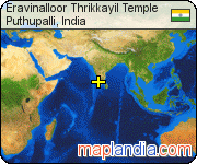 Eravinalloor Thrikkayil Temple satellite map