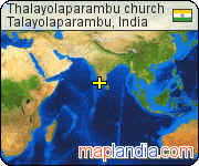 Thalayolaparambu church satellite map