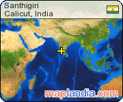 Santhigiri satellite map