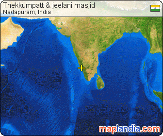 Thekkumpatt & jeelani masjid satellite map