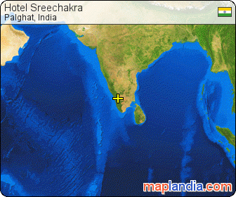 Hotel Sreechakra satellite map