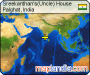 Sreekanthan's(Uncle) House satellite map