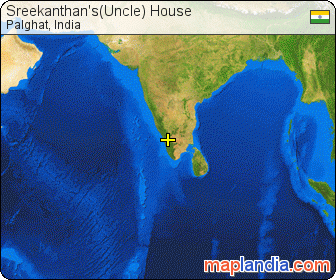 Sreekanthan's(Uncle) House satellite map