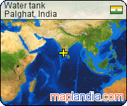 Water tank satellite map