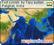 Fort constr. by Tipu sultan satellite map