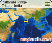 Pattambi bridge satellite map