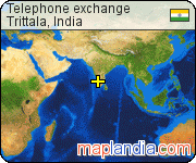 Telephone exchange satellite map