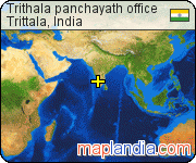 Trithala panchayath office satellite map