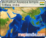 Mezhathur Ayyappa temple satellite map