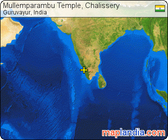 Mullemparambu Temple, Chalissery satellite map