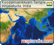 Koodalmanikkyam Temple satellite map