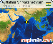 Avittathur Shivakshethram satellite map