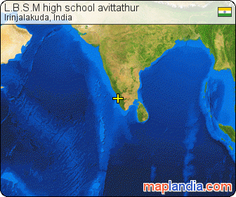 L.B.S.M high school avittathur satellite map